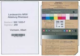Entnazifizierung Albert Vormann , geb. 27.09.1875 (Beamter)