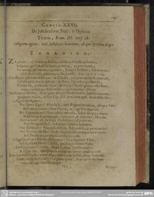 Concio XXVII. De Justificatione Fidei, & Operum
