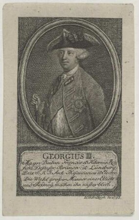 Bildnis des Georgius III., Magn. Britan. Rex