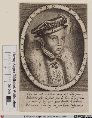 Bildnis Franz (François) II., König von Frankreich (reg. 1559/60)