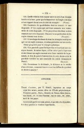 Annonce.
