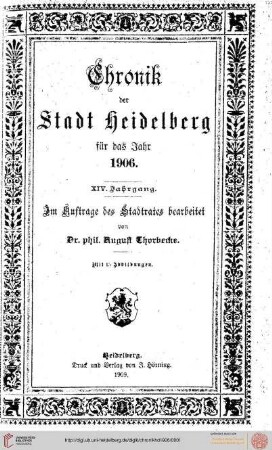 14: Chronik der Stadt Heidelberg
