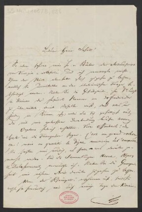 Brief an Franz Schott und B. Schott's Söhne : 18.02.1861