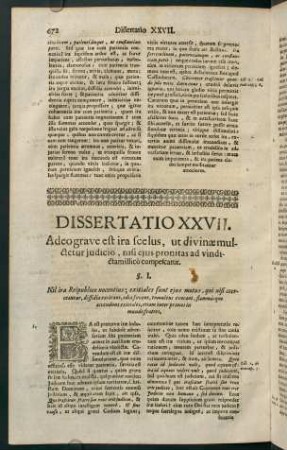 672-702, Dissertatio XXVII.