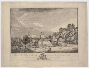 Pirna von der Südseite mit dem Obertor