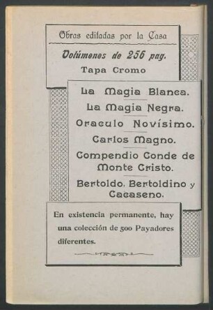 Obras editadas por la casa