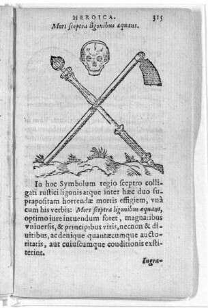Mors sceptra ligonibus aequans.