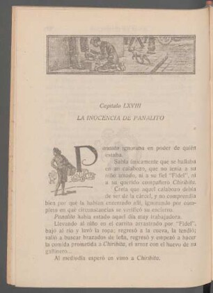 Capítulo LXVIII - La inocencia de Panalito