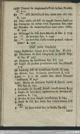 Diss. juris feudalis
