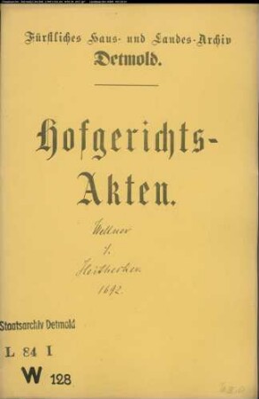 Wellner, Johanns Witwe in Horn gegen Kord Dietrich Heithecker in Horn - Räumung der Wohnung