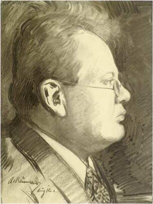 Profilzeichnung Max Reger