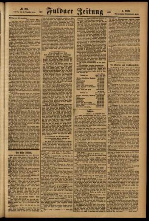 Zweite Ausgabe vom Samstag, den 23. Dezember 1916.