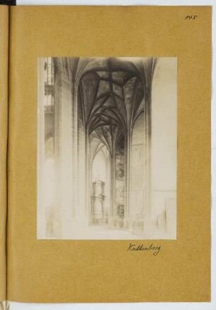 St. Barbara, Kuttenberg: Innenansicht (aus: Skizzen- und Fotoalbum 21)