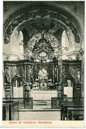 Krzeschitz. Inneres der Marienkirche