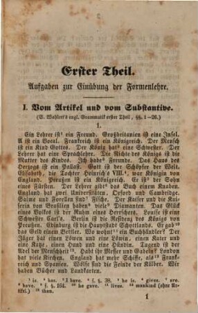 Uebungsbuch zum Uebersetzen aus dem Deutschen ins Englische : mit steter Hinweisung auf seine englische Schulgrammatik