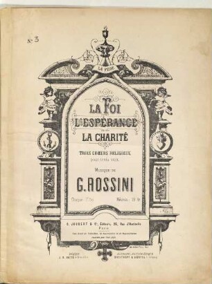 La foi, l'espérance, la charité : trois choeurs religieux : pour trois voix, No. 3. La charité : chant à trois Voix avec Solo