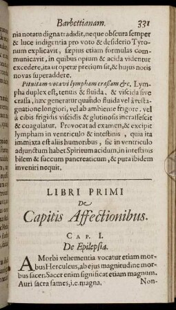 Libri Primi De Capitis Affectionibus