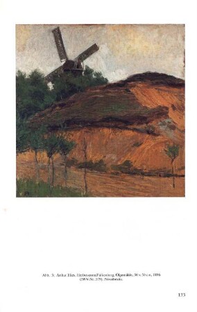 Abb. 5: Arthur Illies, Herbstsonne/Falkenberg, Ölgemälde, 50 x 50 cm, 1896 (IWV-Nr 379). Privatbesitz.