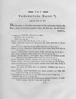 Veränderliche Natter.