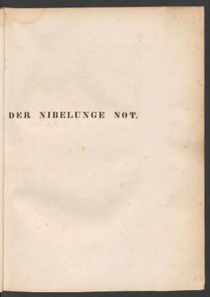 Der Nibelunge Not.