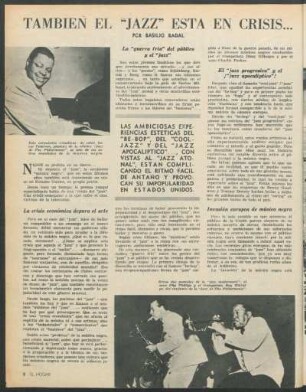 Tambien el "Jazz" esta en crisis...