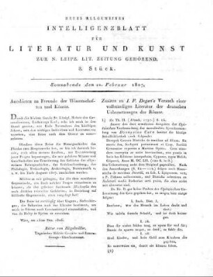 1807-02-21 : 8. Stück