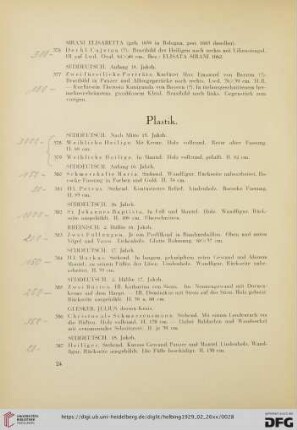 Plastik (Nr. 378-391)