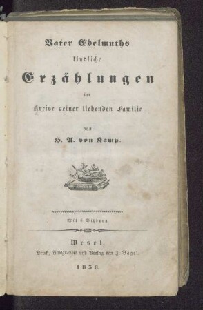 Vater Edelmuths kindliche Erzählungen im Kreise seiner liebenden Familie
