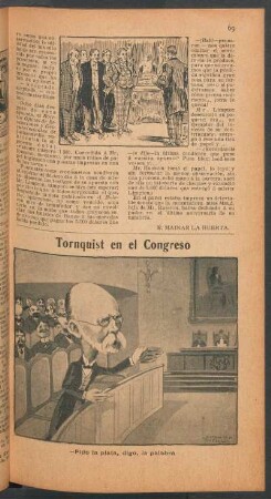 Tornquist en el Congreso - [Caricatura]