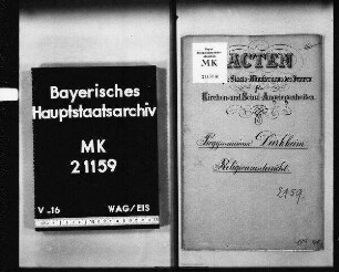 Dürkheim. Progymnasium. Religionsunterricht.