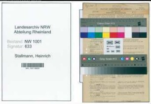 Entnazifizierung Heinrich Stallmann, geb. 06.01.1889 (Kohlenhaendler)