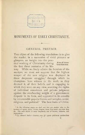 The Armenian apology and acts of Apollonius and other monuments of early Christianity