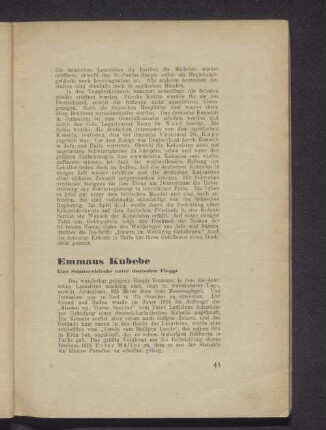 Emmaus Kubebe