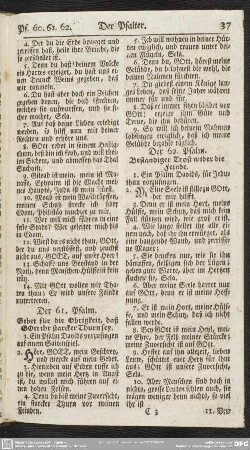 Der 61. Psalm. Gebet für die Obrigkeit, daß GOtt ihr starcker Thurn sey