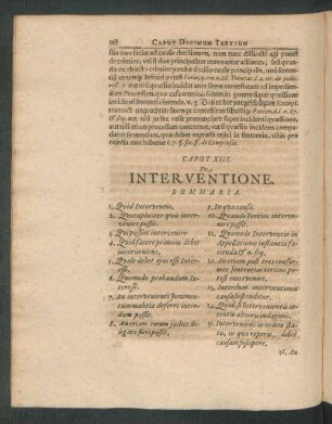 Caput XIII. De Interventione