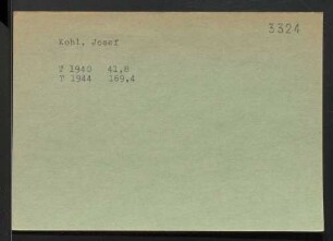 Kohl, Josef