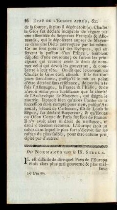Des Normands vers le IX. Siecle.
