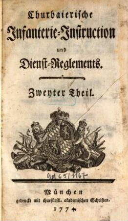 Churbaierische Infanterie-Instruction und Dienst-Reglements, 2