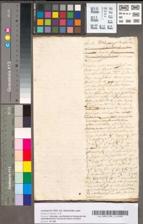 Minuut van een verzoekschrift van Hedwig Agnes van Brederode aan de Staten van Zeeland, om kwijtschelding van de onkosten van het verheffen van ambachten en tienden, die zij geërfd had van haar broer Wolfert (1679).