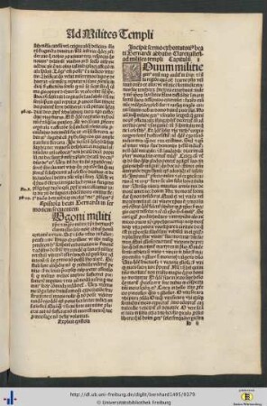 Epistola beati Bernardi in sermonem sequentem