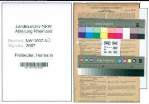 Entnazifizierung Hermann Freibeuter , geb. 12.02.1890 (Haendler)