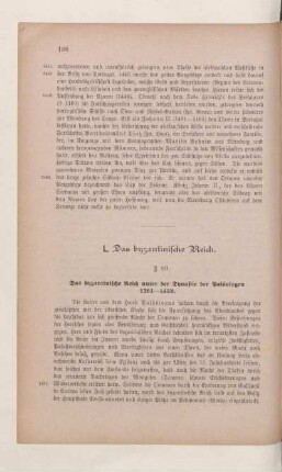 L. Das byzantinische Reich