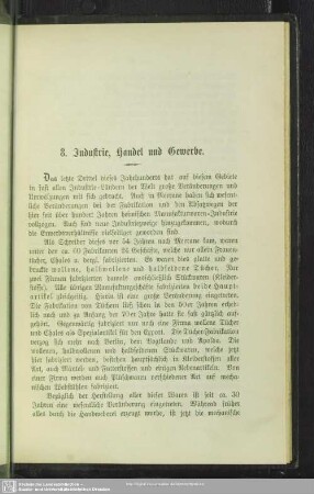 8. Industrie, Handel und Gewerbe