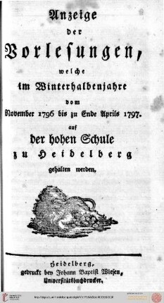 Wintersemester 1796/1797