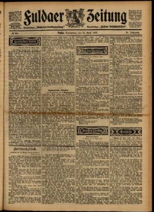 Ausgabe vom Donnerstag, den 23. April 1903.