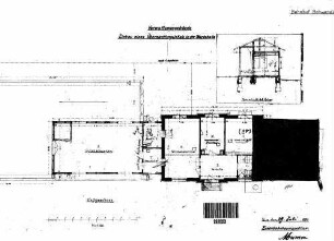 Schwendi: Empfangsgebäude Verwaltungsgebäude Grundriß Erdgeschoß