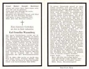 Wassenberg, Carl Cornelius