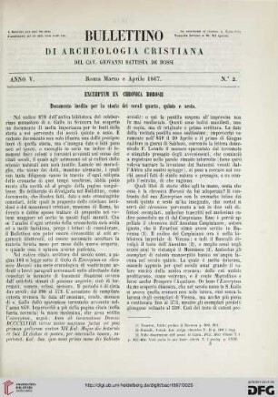 Nr. 2 (Marzo e Aprile 1867)