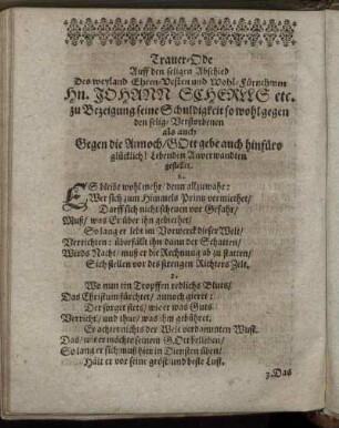 Trauer-Ode [...]