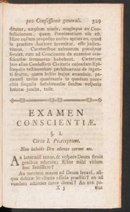 Examen Conscientiae